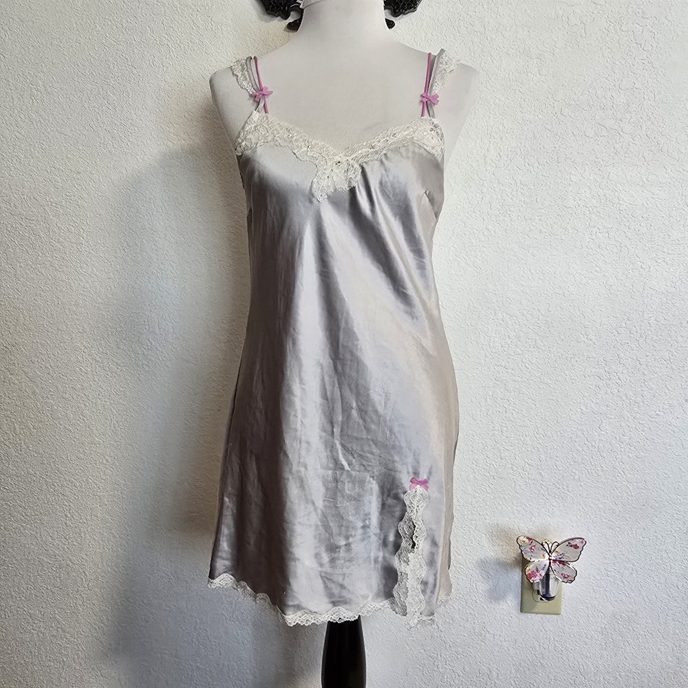 Victoria's Secret Silver Chemise